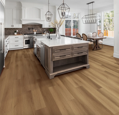 Oak vs Walnut LVP Flooring by Canopy Floors