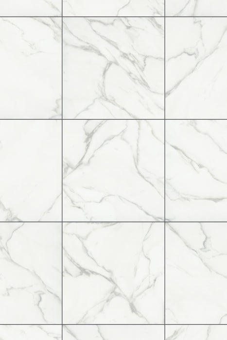 Comfort in Calacatta Bianco Luxury Vinyl by Canopy Floors