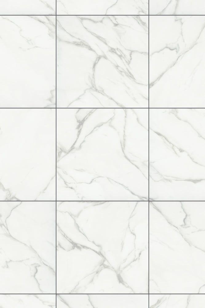 Comfort in Calacatta Bianco Luxury Vinyl by Canopy Floors 
